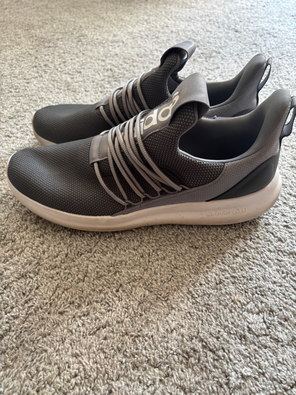 Adidas Men’s Grey Lite Racer Adapt 7.0 Shoe - Men’s 13 - Picture 4 of 7